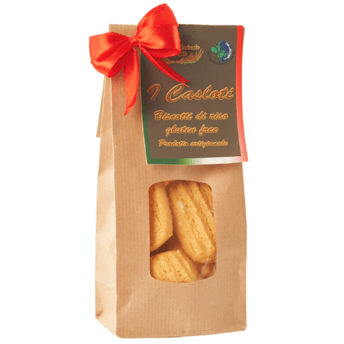 Sacchetto di biscotti con farina di riso Delta del Po riseria Moretto 100 g.