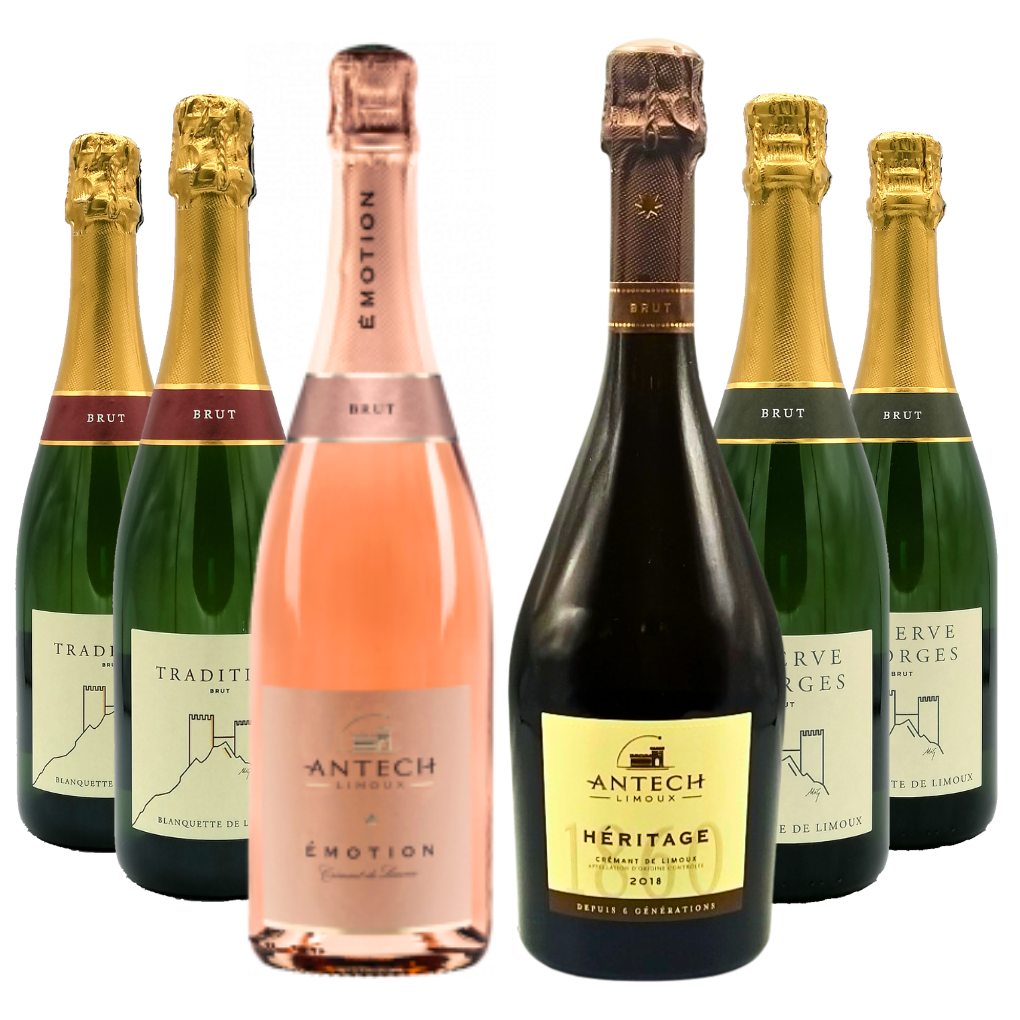 6 bottiglie di bollicine della cantina Antech di Limoux da 0,75 l.