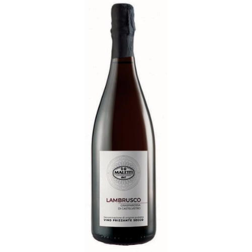 Bottiglia di lambrusco grasparossa di Castelvetro DOC Maletti 75 cl.