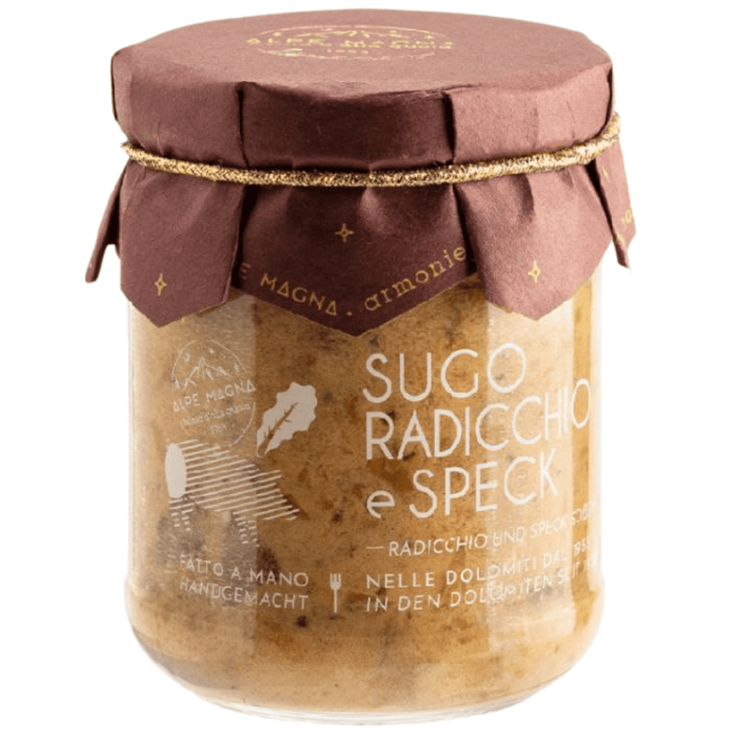 Vaso di sugo Radicchio e Speck Alpe Magna da 180 g.