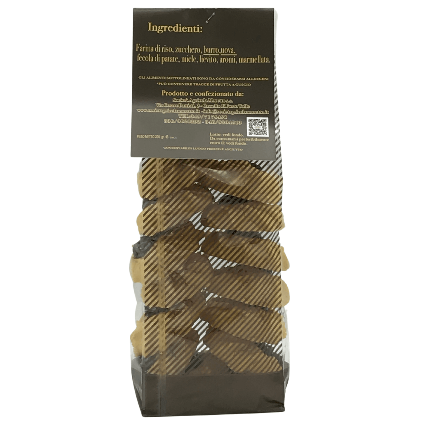 Biscotti di riso El Girandole d'Casela Riseria Moretto retro Sacchetto 200g