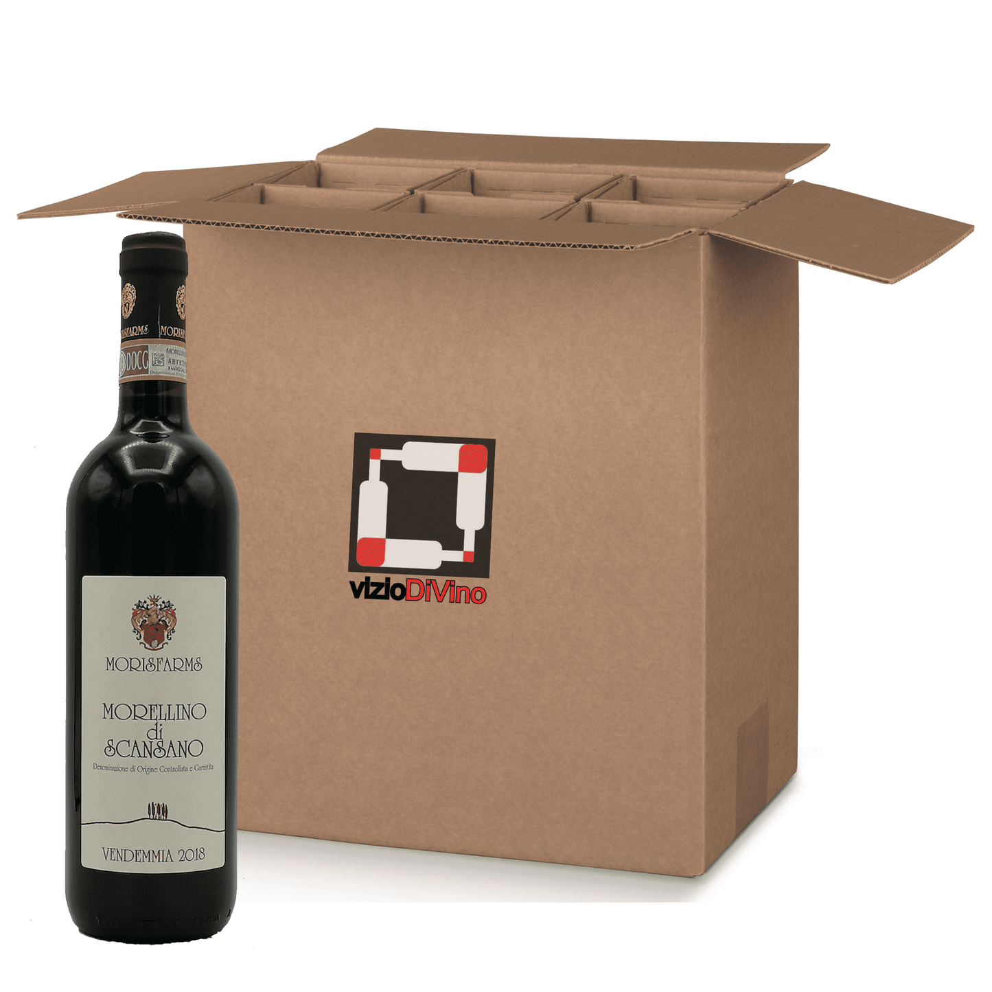 Morellino di Scansano DOCG Classico Morisfarms cartone da 6 bottiglie.