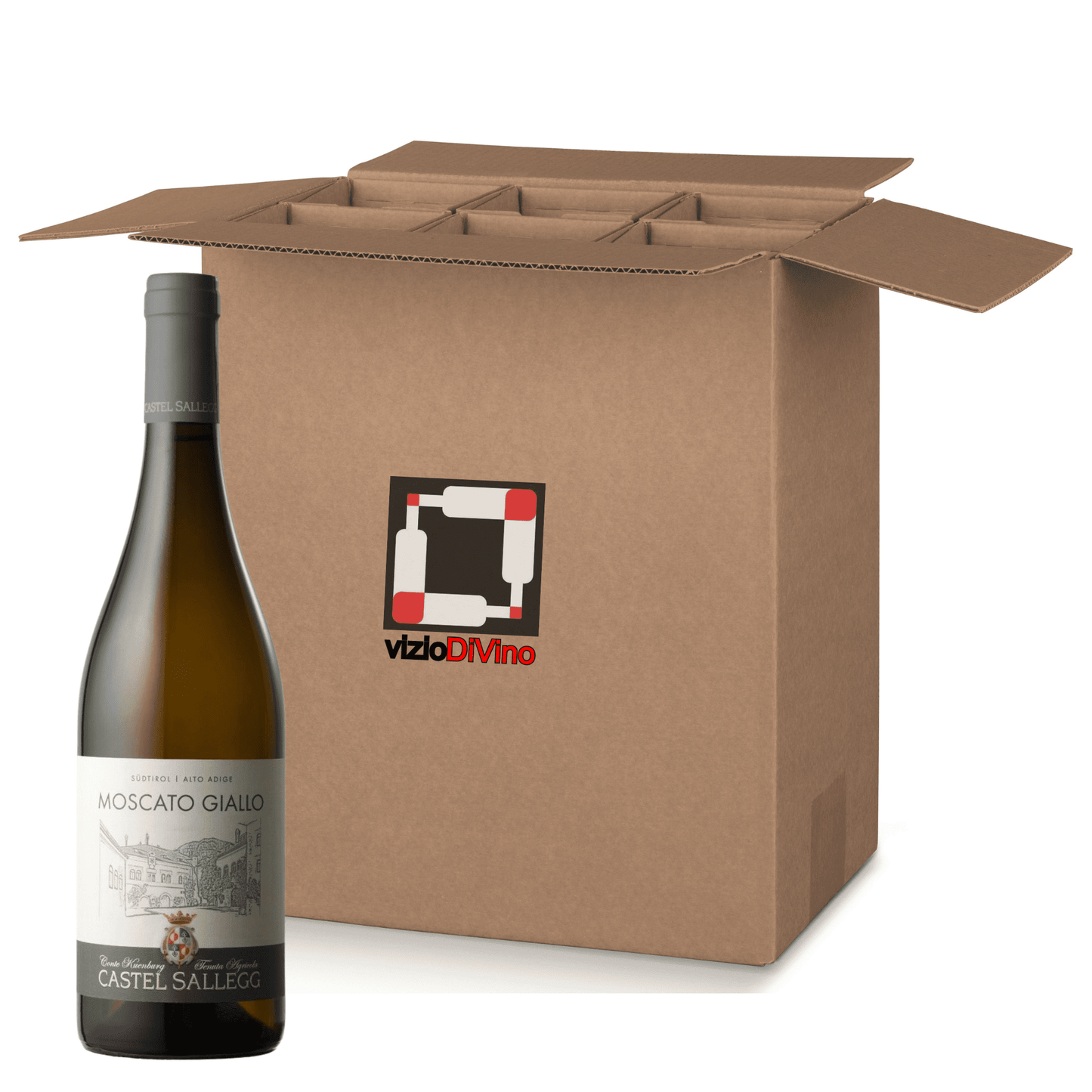 Moscato Giallo DOC Alto Adige Castel Sallegg cartone da 6 bottiglie.