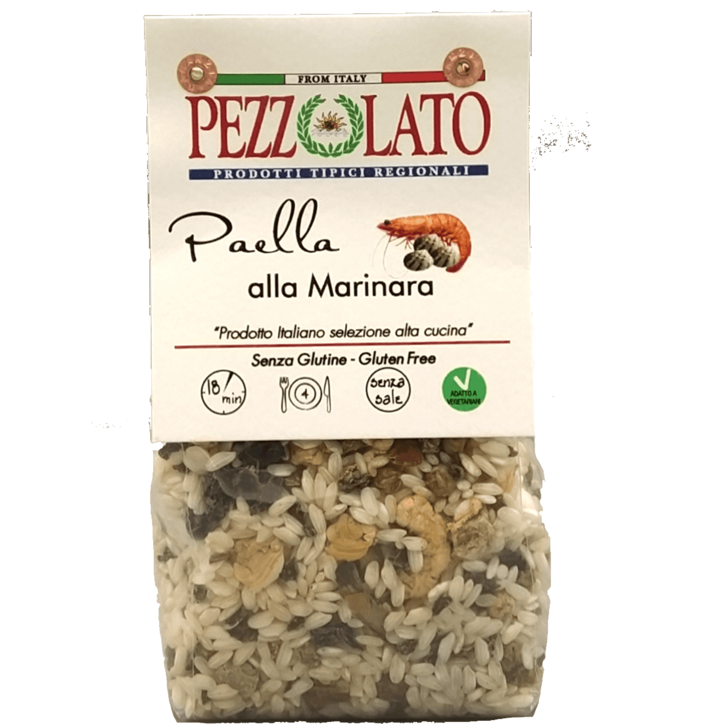 Paella pronta alla marinara