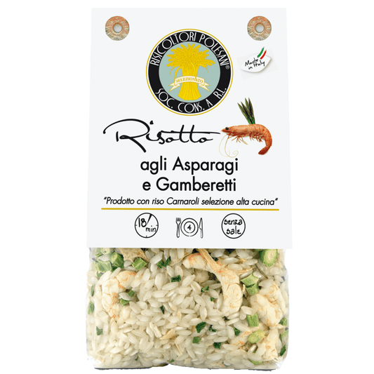 Risotto pronto asparagi gamberetti busta 300g