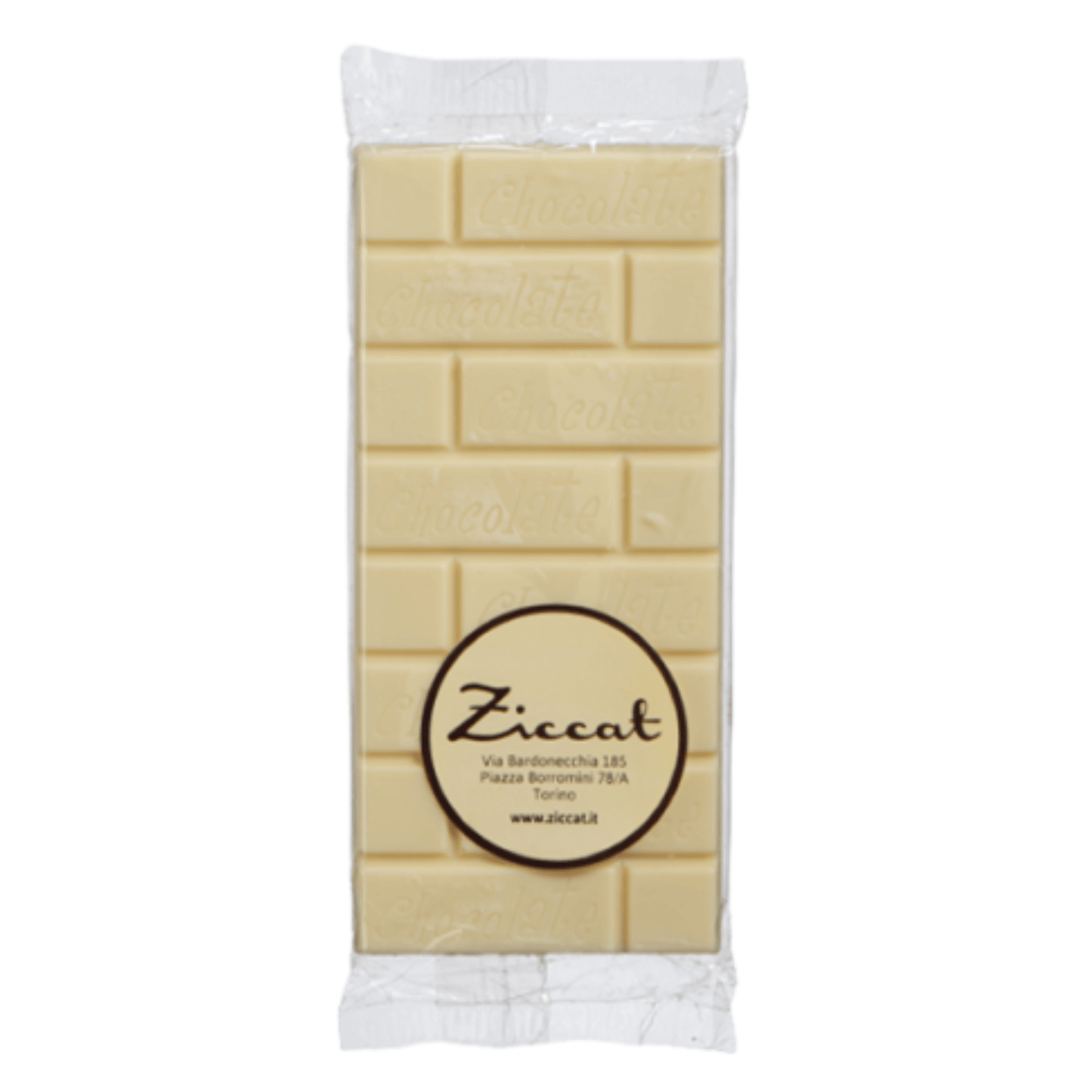 Stecca al cioccolato bianco da 100 g Ziccat.