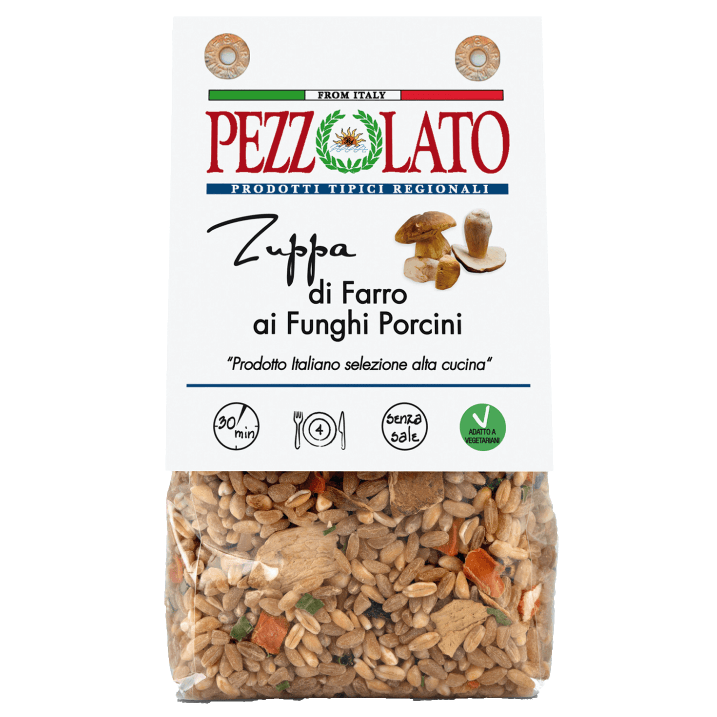 Zuppa di farro ai funghi porcini busta 300g