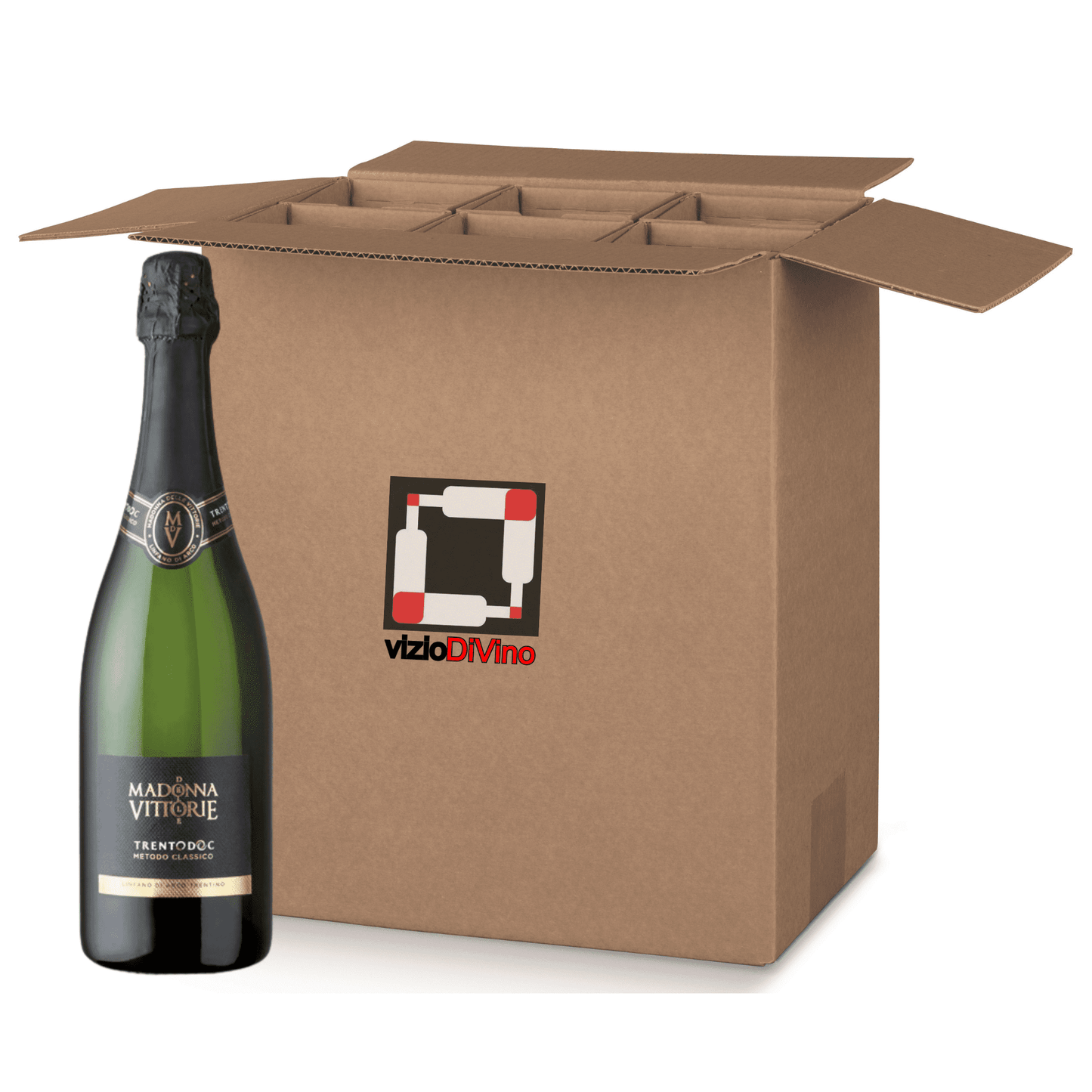 Trento DOC brut millesimato Madonna delle Vittorie cartone da 6 bottiglie.