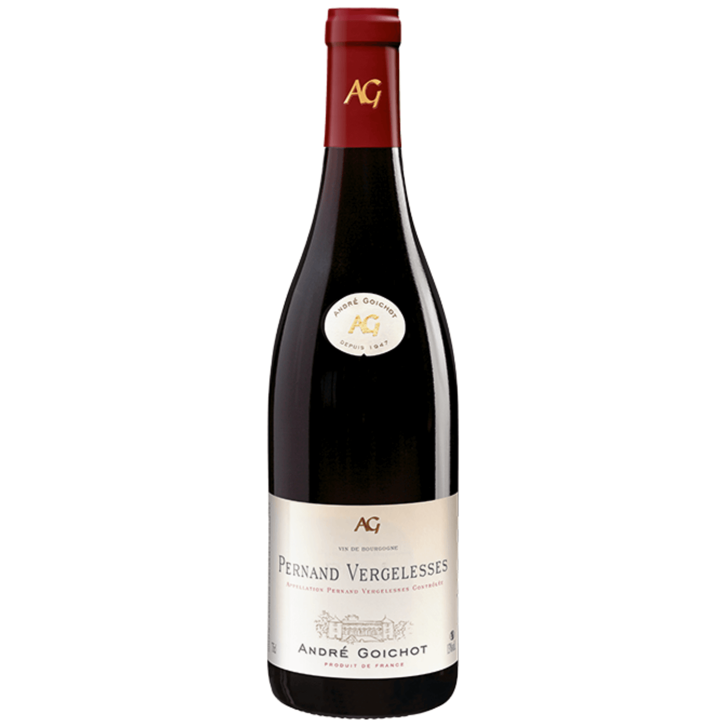 Bottiglia da 0,75 l di Pernand Vergelesses 2020 della Maison André Goichot.