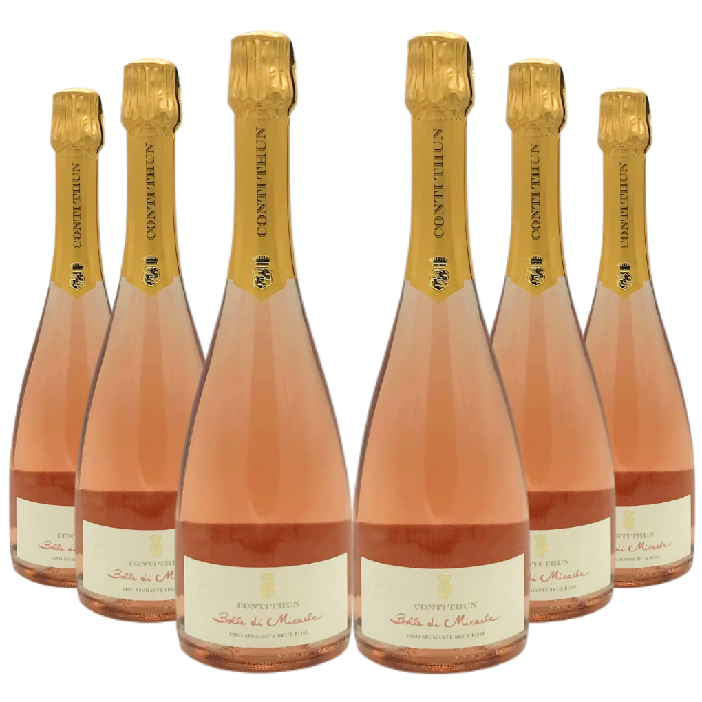 6 bottiglie di Bolle di Micaela Spumante brut rosé Conti Thun da 0,75 l.