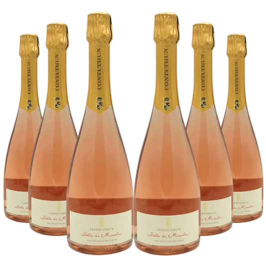 6 bottiglie di Bolle di Micaela Spumante brut rosé Conti Thun da 0,75 l.