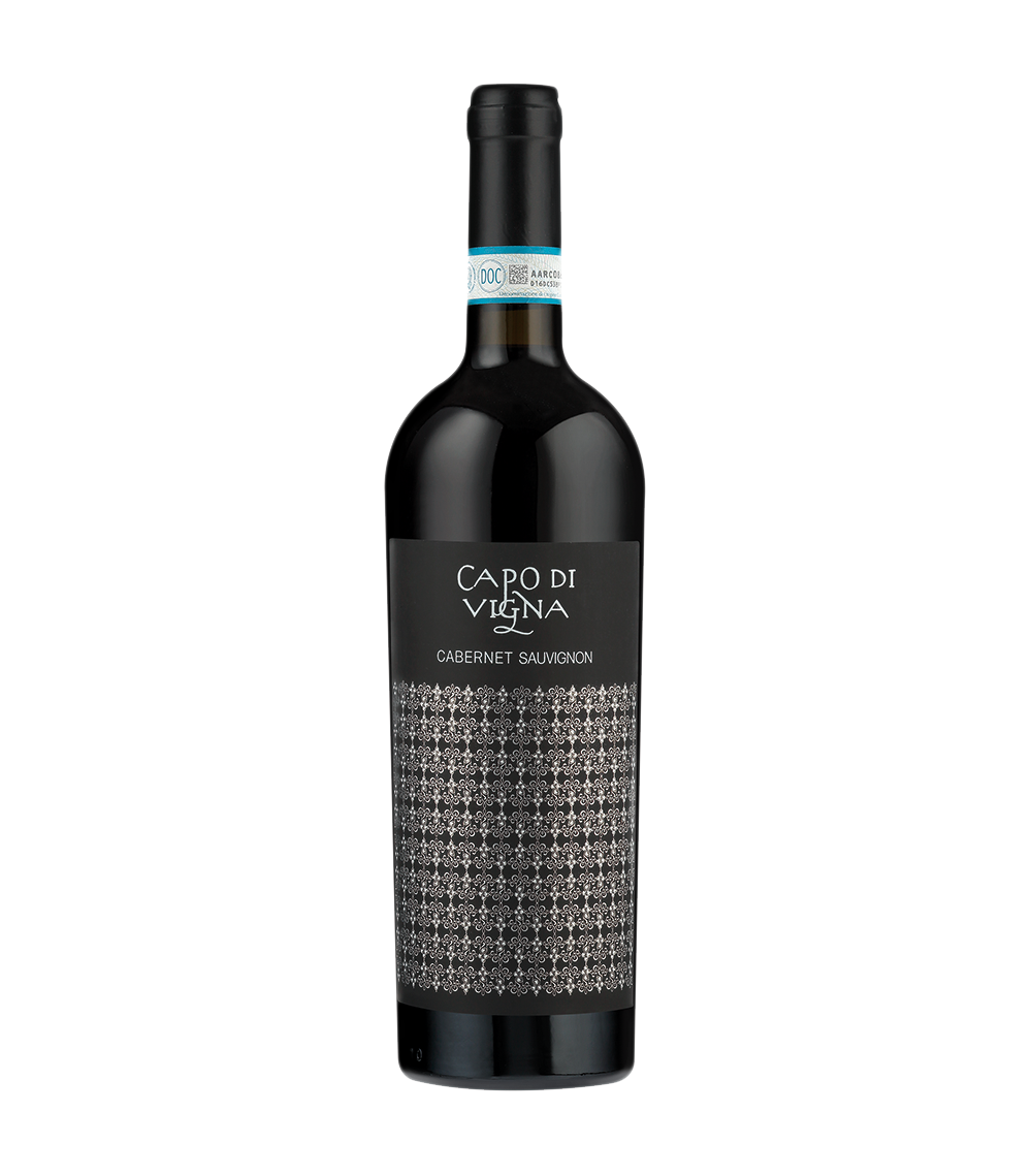 Bottiglia di cabernet Sauvignon Capo di vigna da 0.75 l.