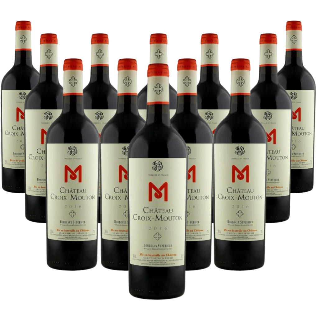 Bordeaux Rouge Supérieur 2016 Chateâu Croix Mouton 12 bottiglie da 0,70 l.