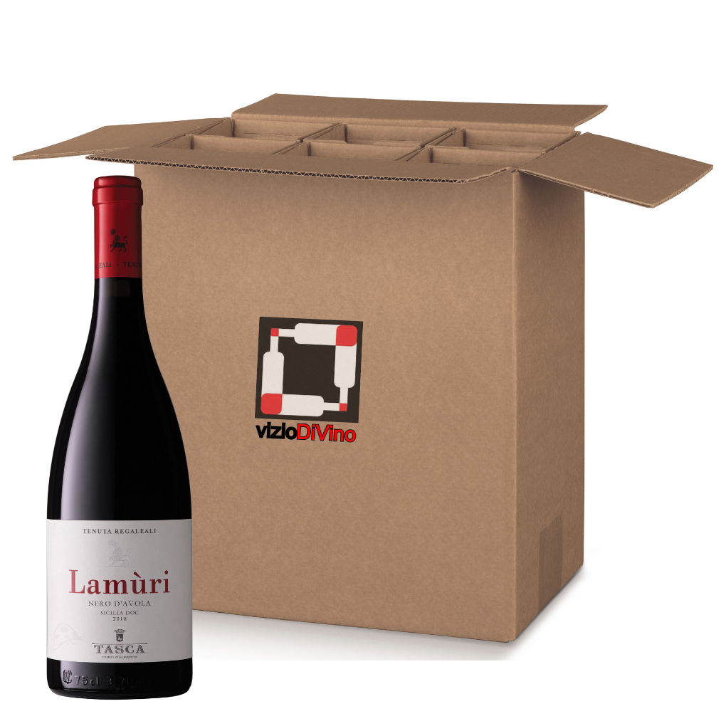 Lamùri Nero d'Avola Tasca d'Almerita cartone da 6 bottiglie.