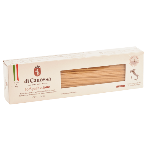 Scatola di spaghetti semi integrali Pasta di Canossa 500 g.