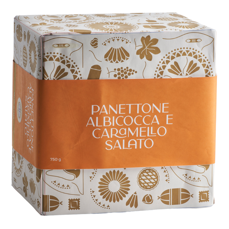 Panettone albicocca e caramello salato Maletti 750 g.