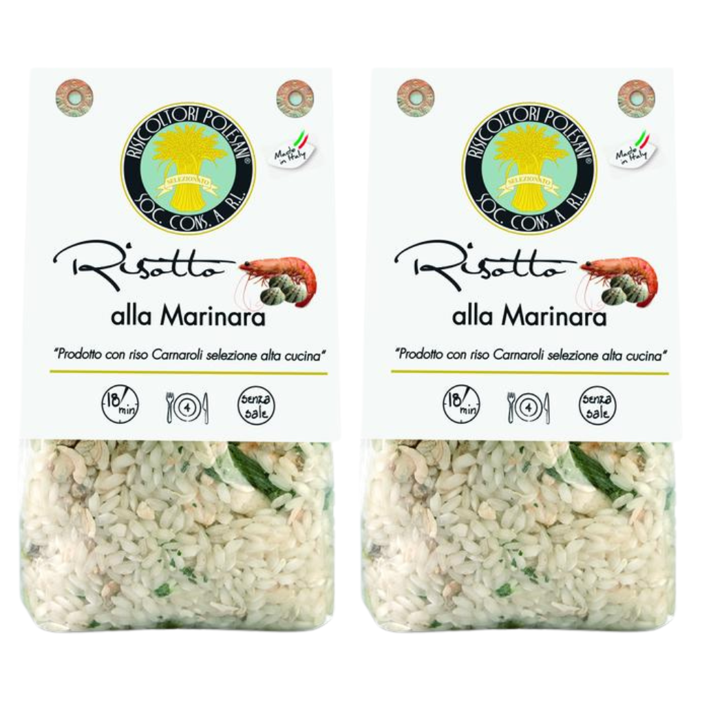 2 buste di risotto pronto alla marinara "Risicoltori Polesani" da 300 g.