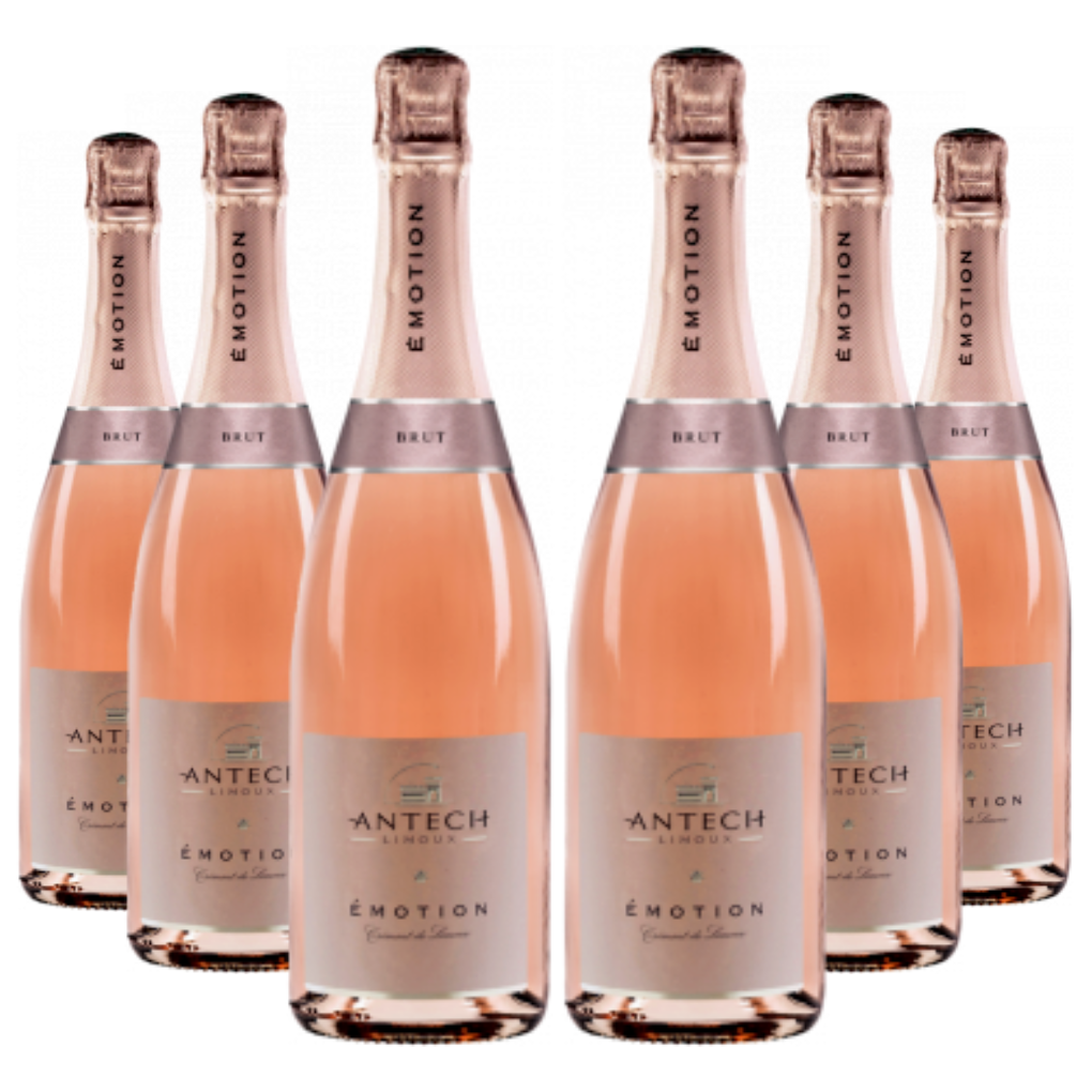 6 bottiglie di Crémant de Limoux Rosé Emotion Brut Millesimato Antech da 0,75 l.