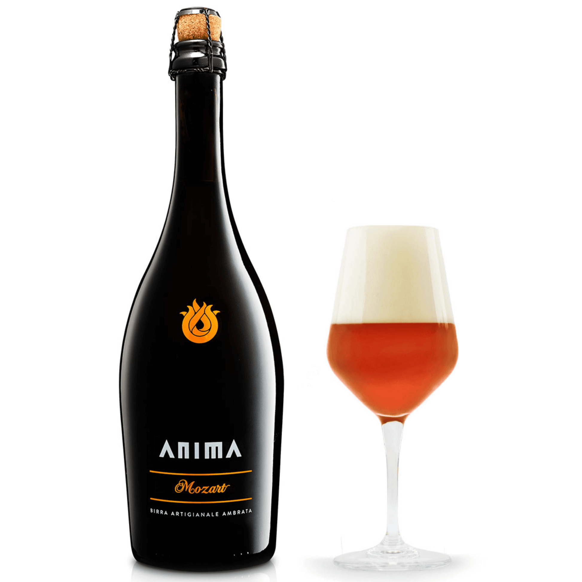 Birra ambrata doppio malto Mozart 0.5 lt Birrificio AnimA