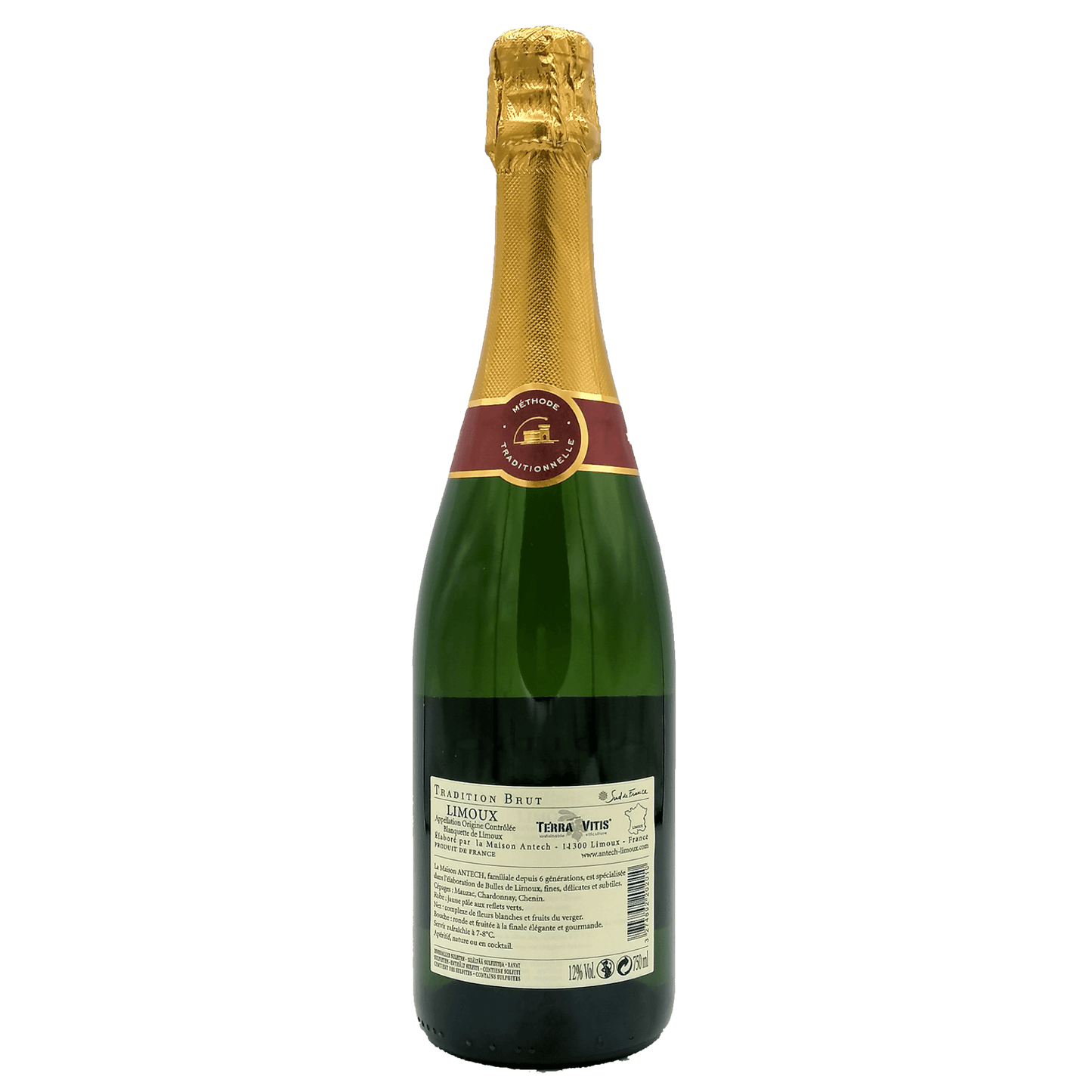 Blanquette de Limoux Tradition Antech retro bottiglia da 0,75 l.