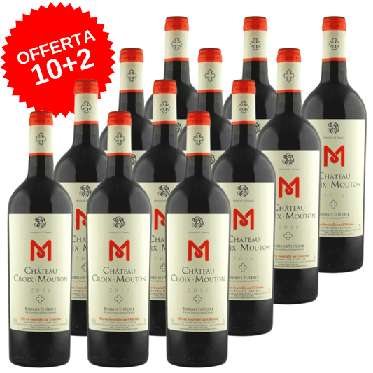 Bordeaux Rouge Supérieur 2016 Chateâu Croix Mouton 12 bottiglie da 0,70 l.