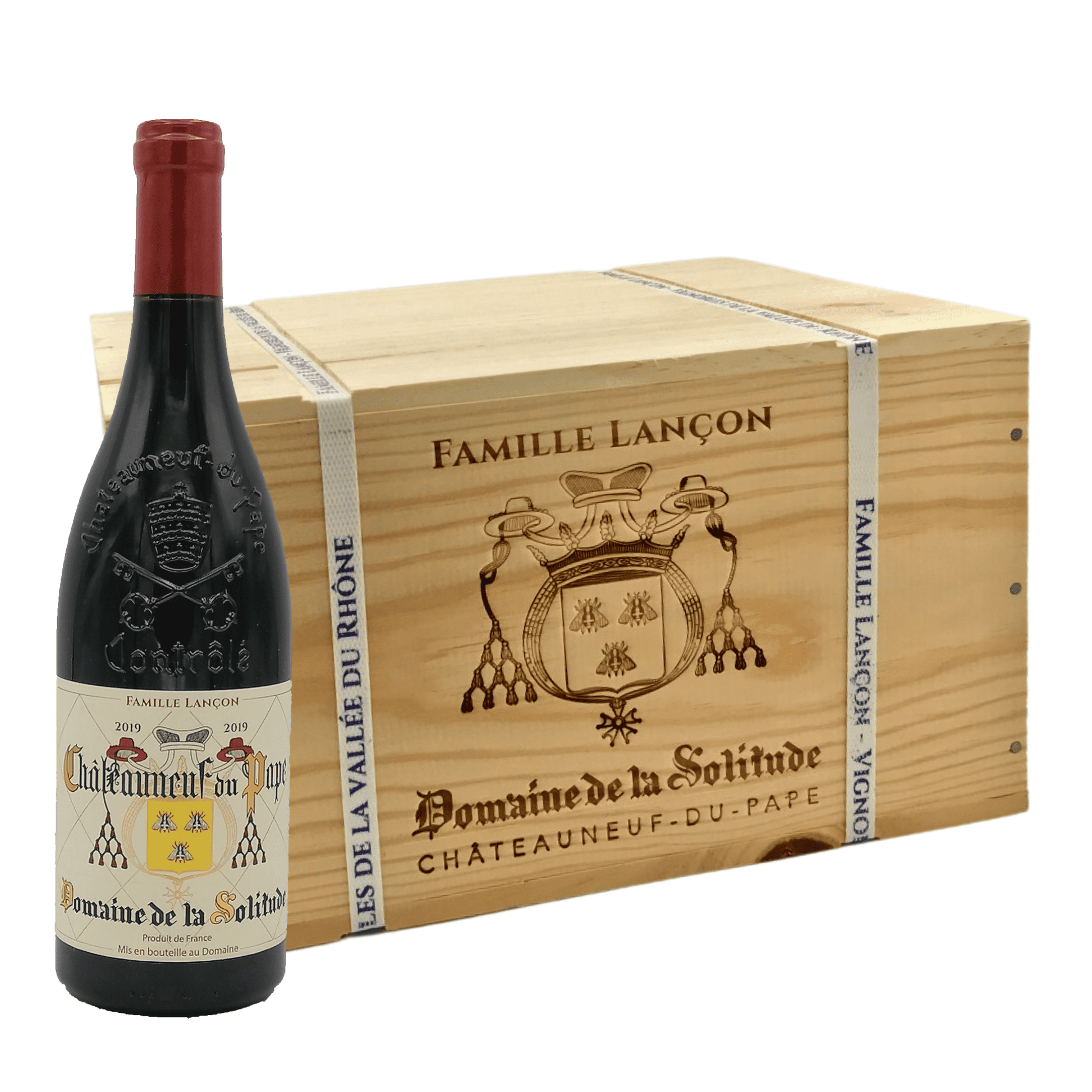 Domaine de la Solitude Châteauneuf du Pape Rouge 2020 cassa legno 6  bottiglie – viziodivino