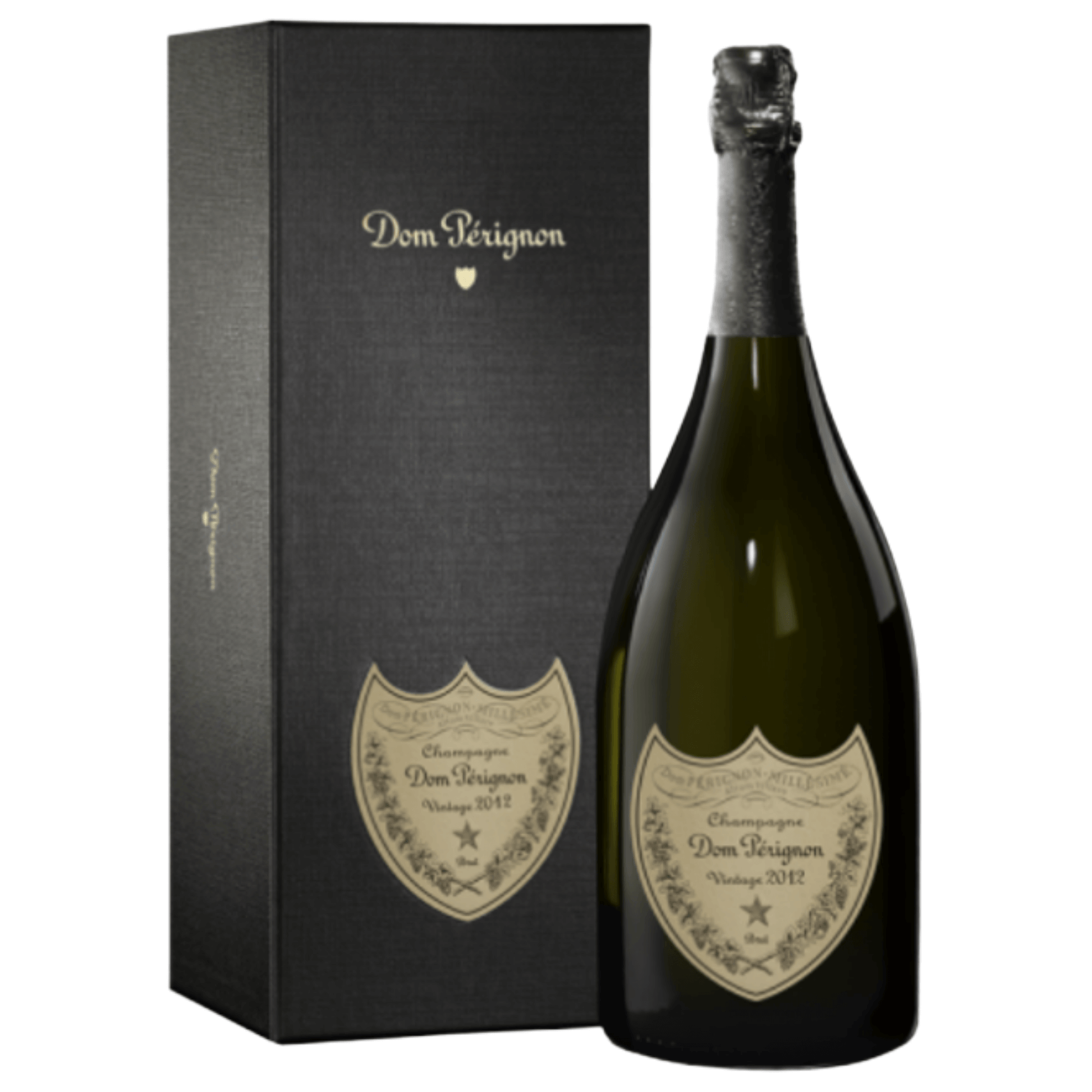 Bottiglia di Champagne Dom Perignon 2012 Vintage da 0,75 l con astuccio.